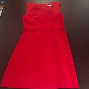 DVF red dress like new